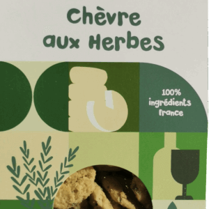 Biscuits apéritifs bio - Fromage de chèvre aux herbes