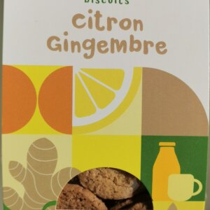 Biscuits sucrés bio - Gingembre citron