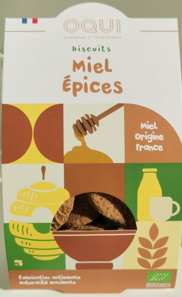 Biscuits sucrés bio - Miel épices
