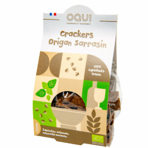 Biscuits apéritifs bio - Crackers Origan Sarrasin