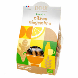Biscuits sucrés bio - Gingembre citron