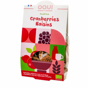 Biscuits sucrés bio - Cranberries Raisins