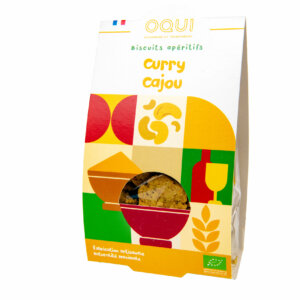 Biscuits apéritifs bio - Curry cajou