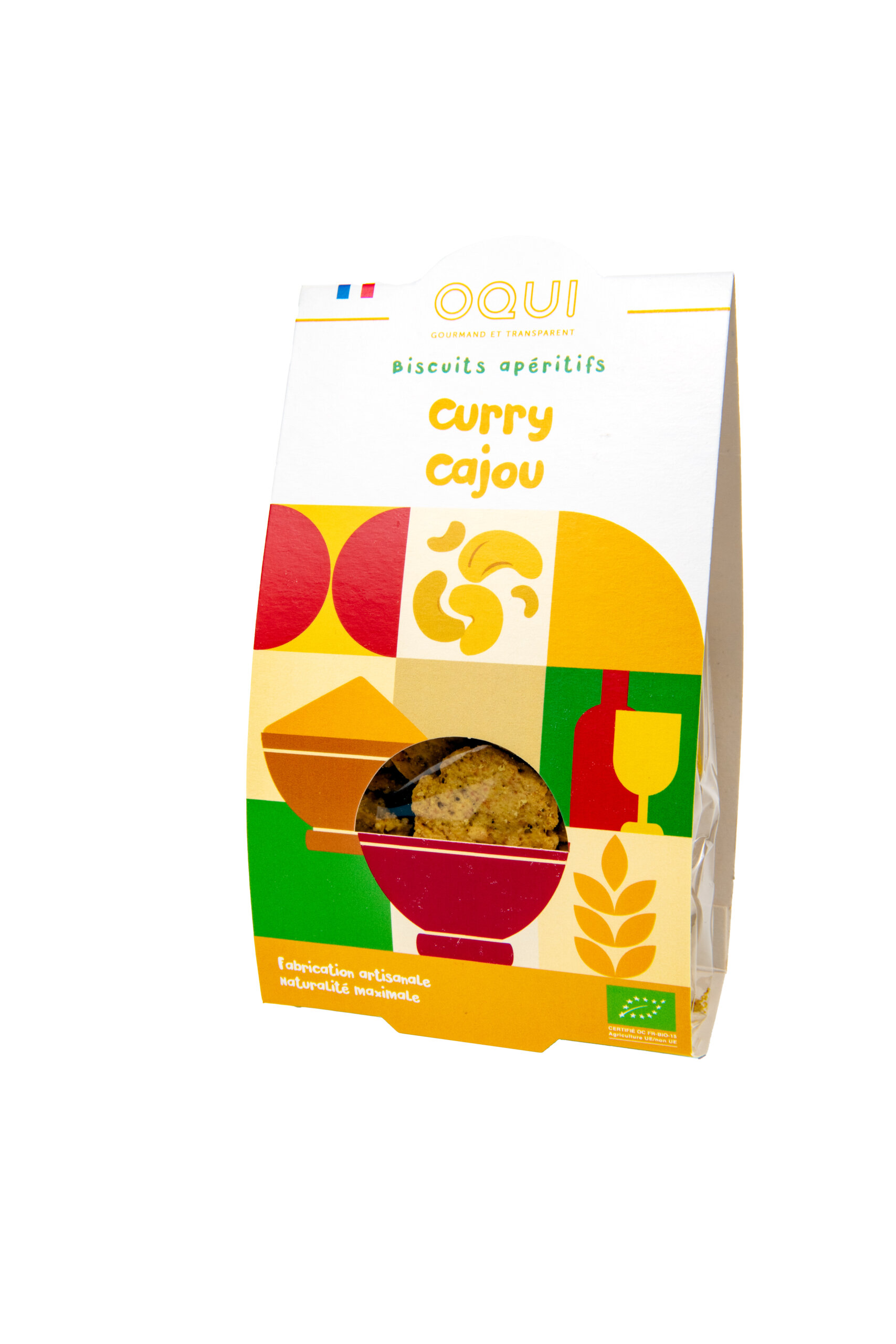 Biscuits apéritifs bio - Curry cajou