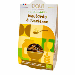 Biscuits apéritifs bio - Moutarde à l'ancienne