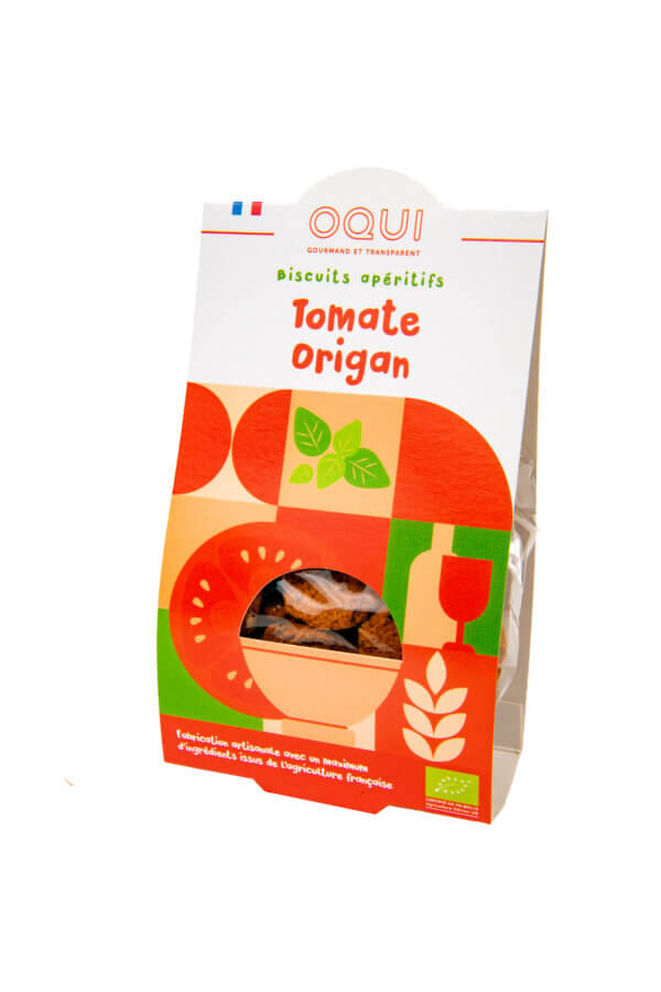 Biscuits apéritifs bio - Tomate Origan